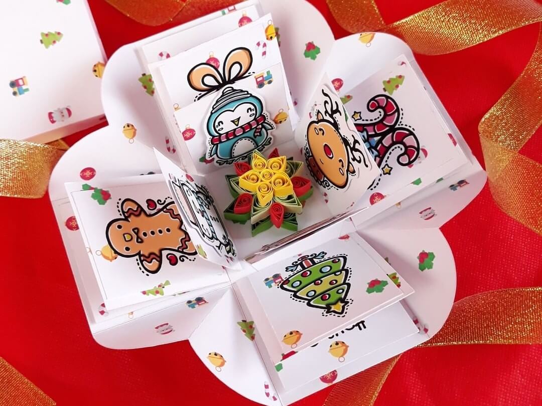 Kartu pop up handmade karya David